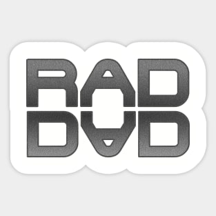 Rad Dad - grey Sticker